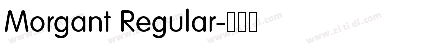Morgant Regular字体转换